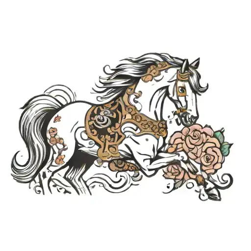 Breyer Horse With Anime Girl