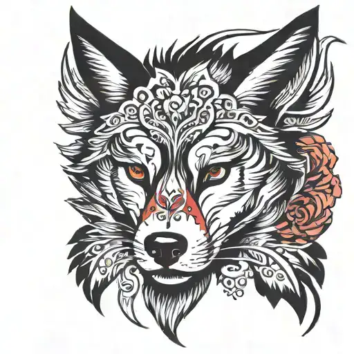 Serene And Confident Wolf