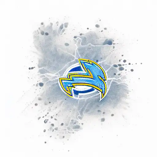 Los Angeles Chargers Logo With Coffee
