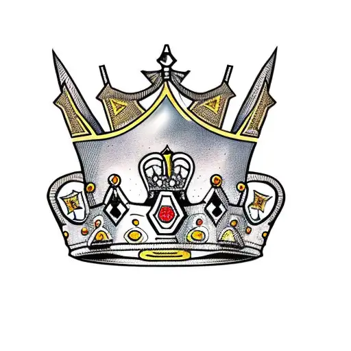 Kings Crown With Pike Through The Center