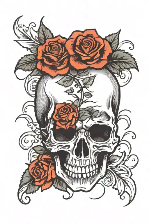 Skull And Roses