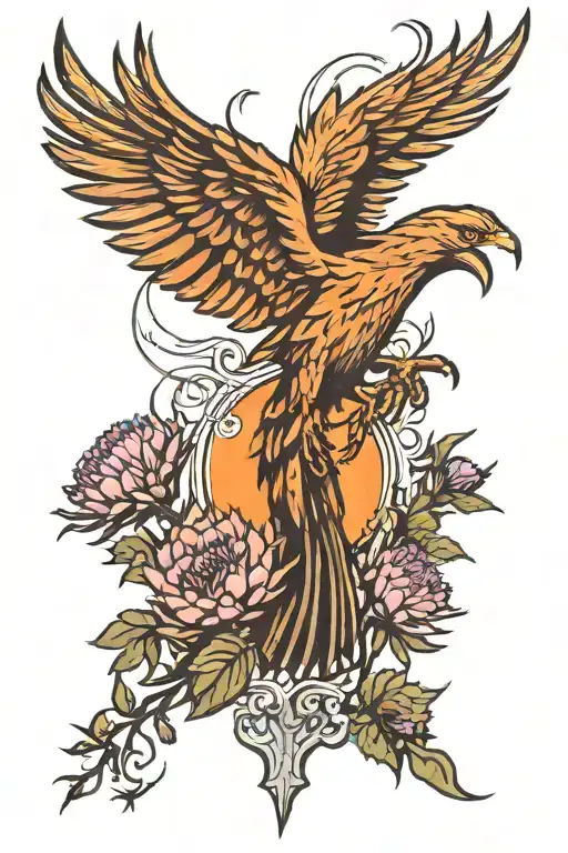 Phoenix And Scottish Thistles