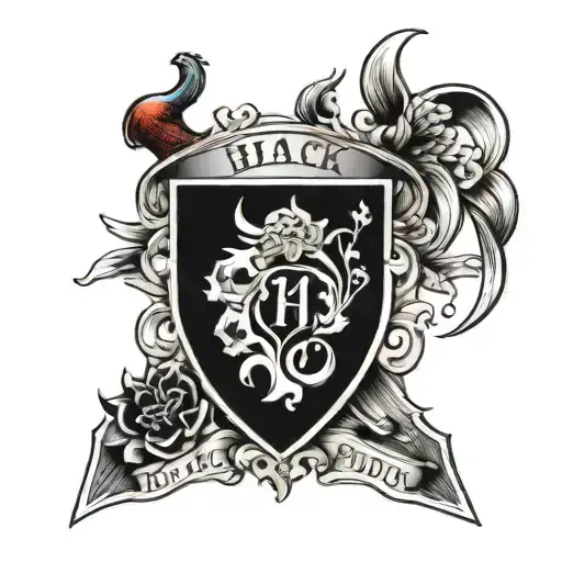 Motto Black Is Thicker Than Blood With The Black Family Crest