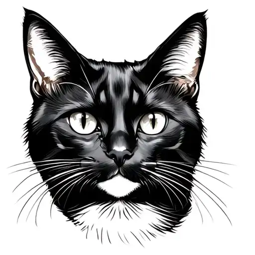 Black Cat Portrait