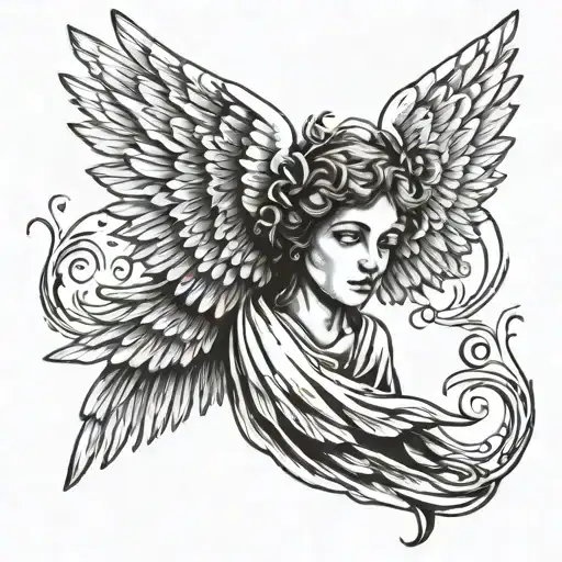 Biblically Accurate Angel With And Eye For A Body And 3 Sets Of Wings And A Eye On Each Wing