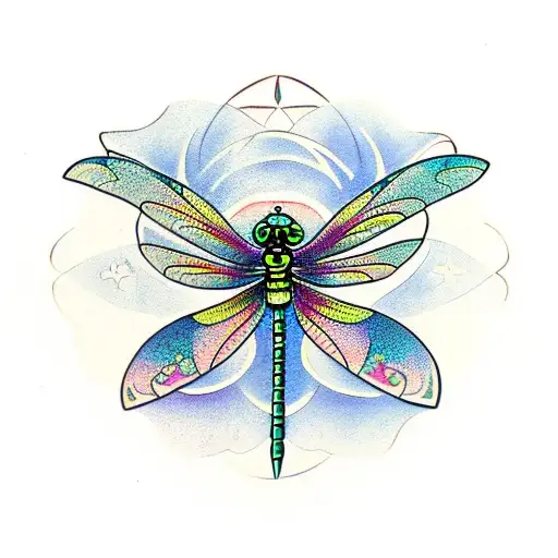 Dragonfly With Mandala