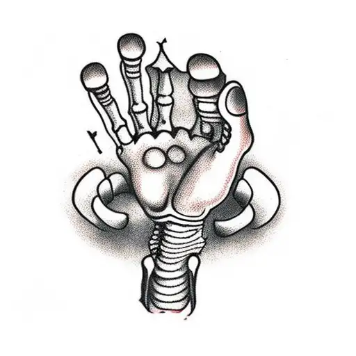 Skeleton Hand And Palm