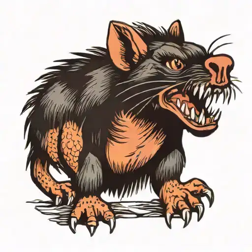 Scary Tasmanian Devil