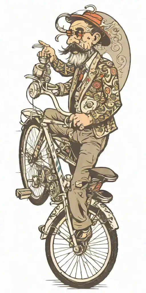 Mr Mike On A Bicycle