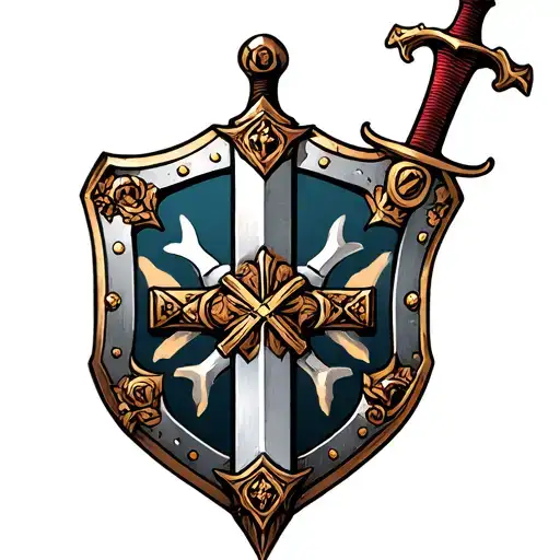 Medieval War Sword Shield