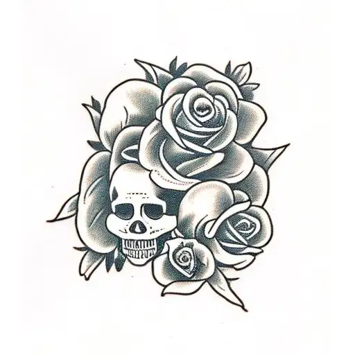 Skull And Roses