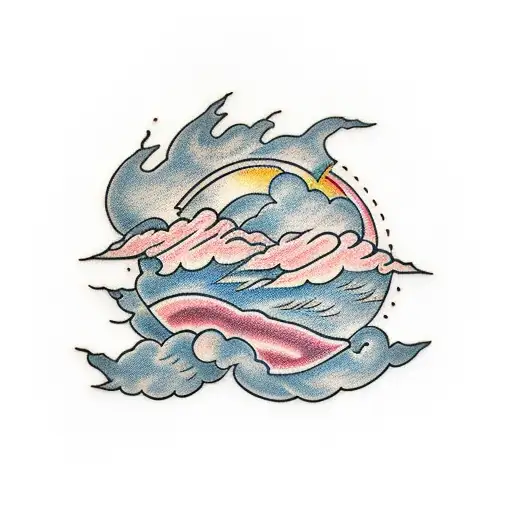 Storm Cloud Tattoo Sleeve