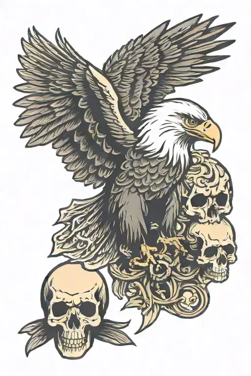 Eagle And Skull