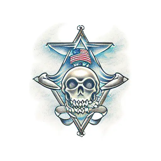 A Psychologist's Symbol Merged With A Seashell And Waves