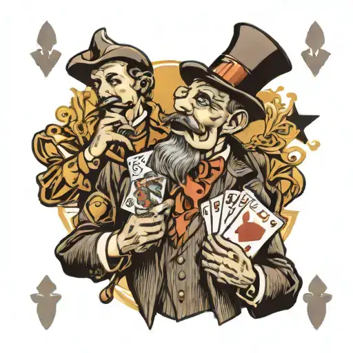 Sketlon Old Timey Card Dealer