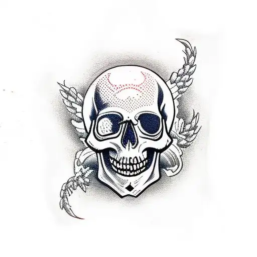 Neo Traditional Skull