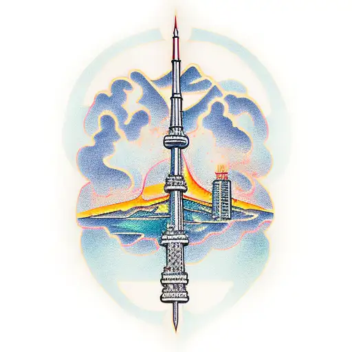 Cn Tower On Topo Of A Crown