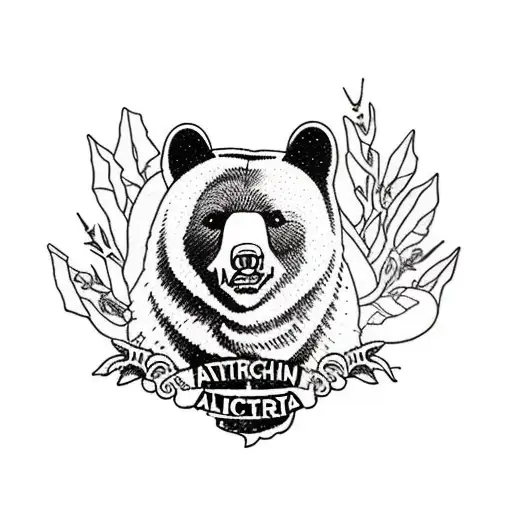 Appalachian Trail Logo With Black Bear