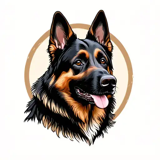 Black German Shepherd Dog