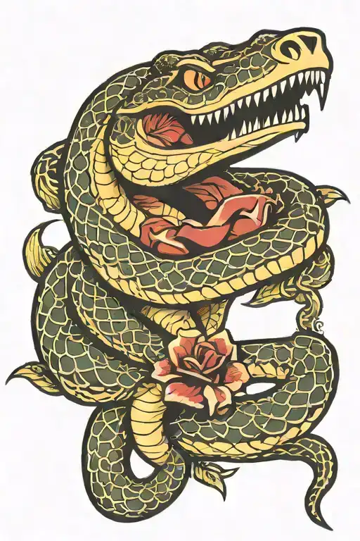 Snake Biting A Hand Trust No One