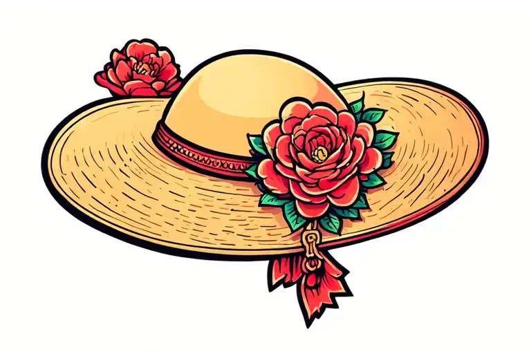 Cute Vietnamese Hat 2X2 Inch