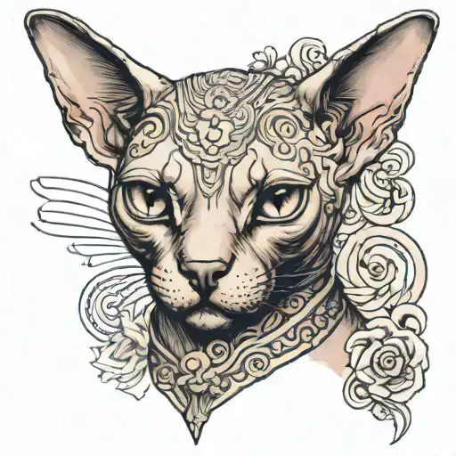 Sphinx Cat With Full Body