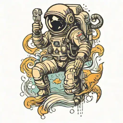 Astronaut Underwater
