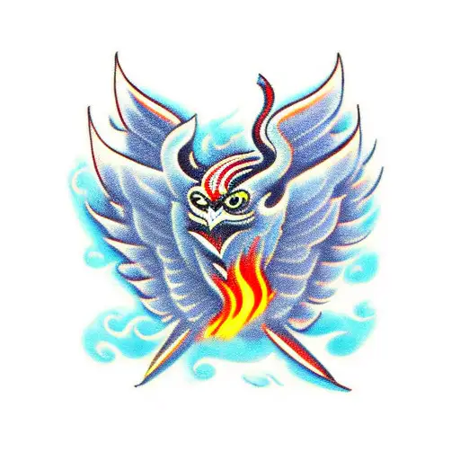 Garuda With Fire