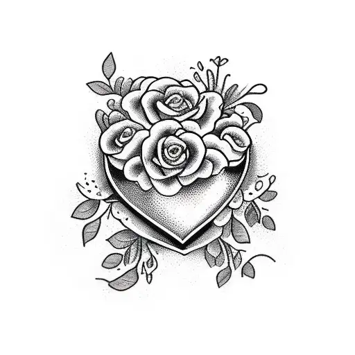 A Heart Made Of Flowers To Symbolize Love For Farming