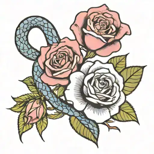 Rose And Snake