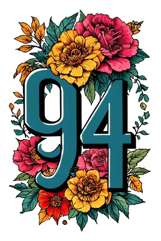 Tattoo Set With A Friend With The Number 94