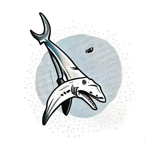 Hammerhead Shark With A Hammer As Head