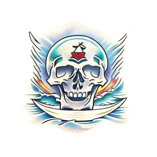 Skeleton Surfing Longboard