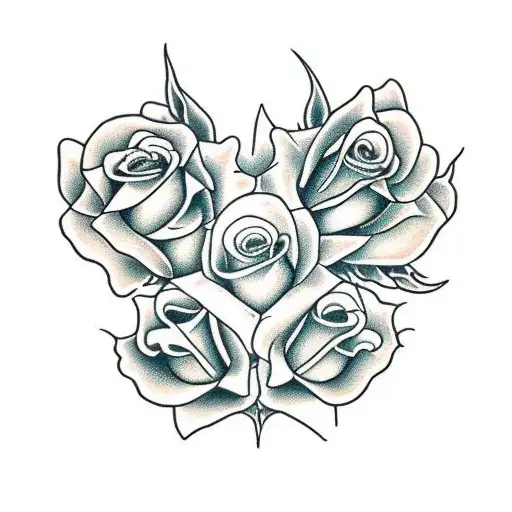 Reaper With Woman And Roses