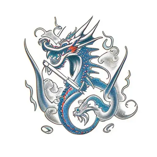 Dragon With 1996 Infront Of It