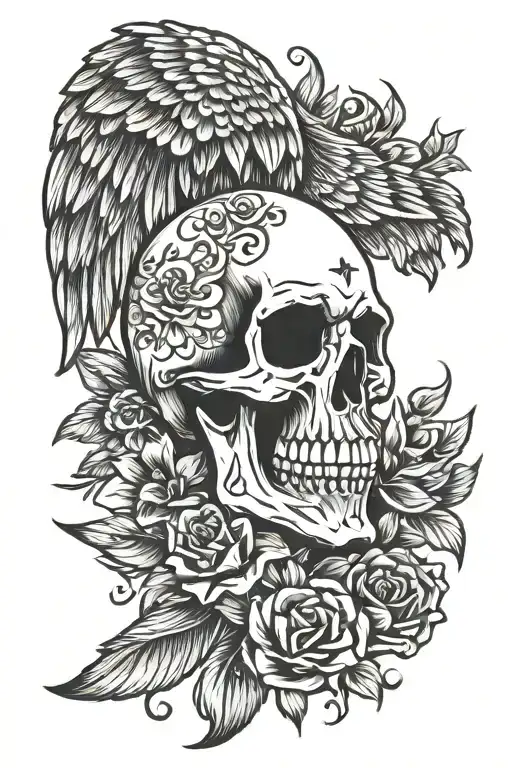 Skull And Wings