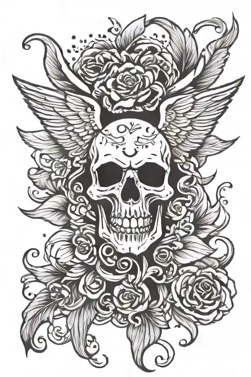 Skull And Wings