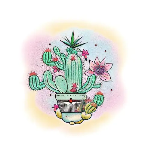 Cactus Con Hijos