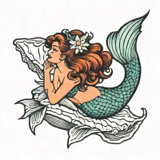 Mermaid On Conch Shell