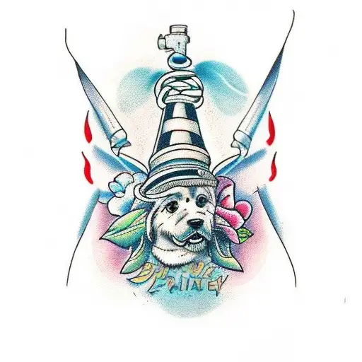 Whimsical Fine Line Half Sleev