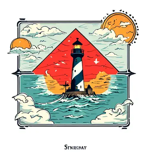 Map With Lighthouse Emerging