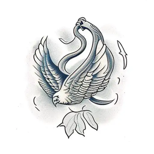 Tree Snake And Eagle