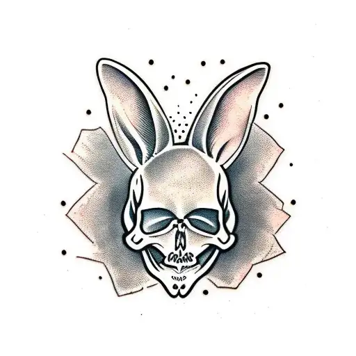 Rabbit Skeleton Dark Realism Skull