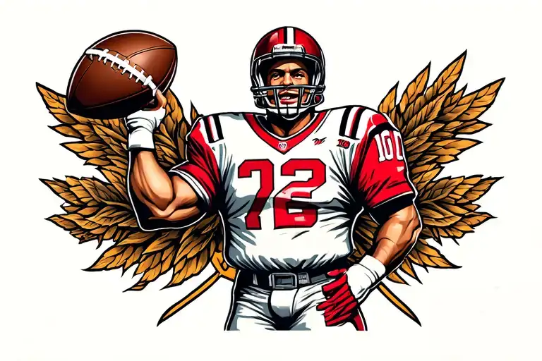 Football Official Standing In Front