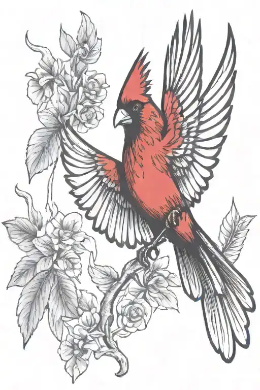 Cardinal Flying