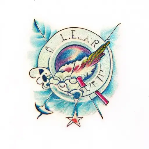 A Feather Crumbling Into Many Little Birds