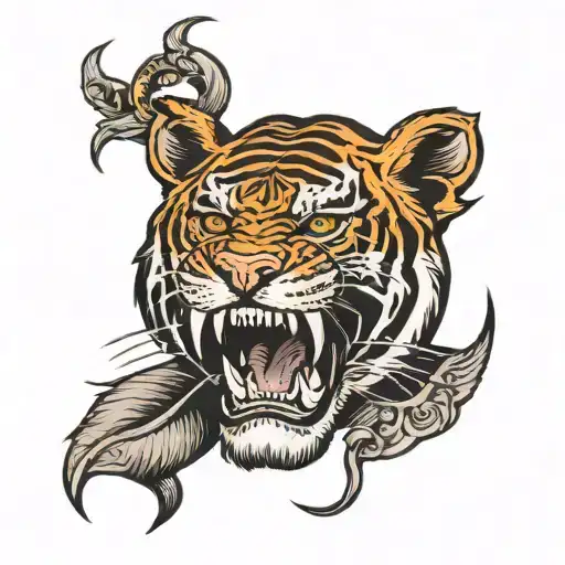 Skull In A Tigers Mouth