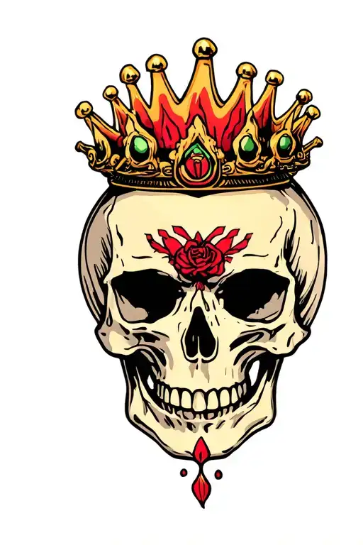 Skull With Cr Mordisco Corona