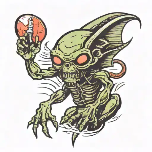 A Cool Rock Climbimg Alien