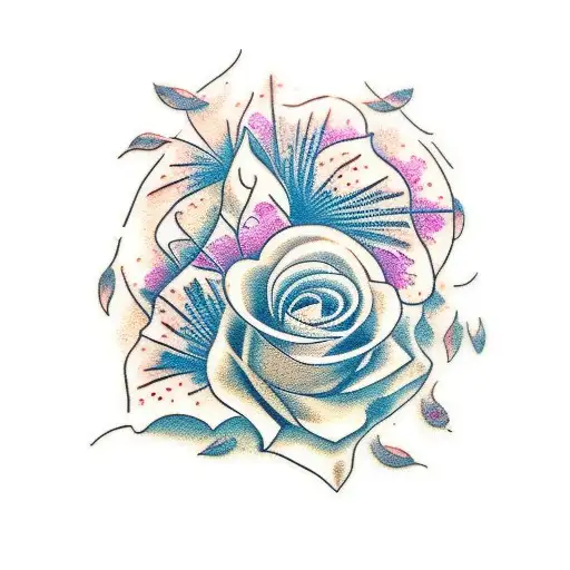 A Poetic Phrase Written In Flowing Script Surrounded By Delicate Flower Petals